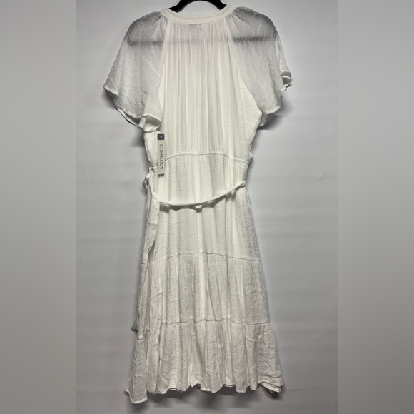 ✨Luxology White Midi Dress Size L - Picture 3 of 11